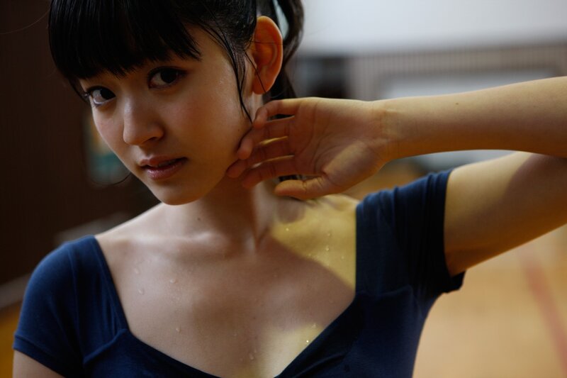 Woman with Sweat on Skin