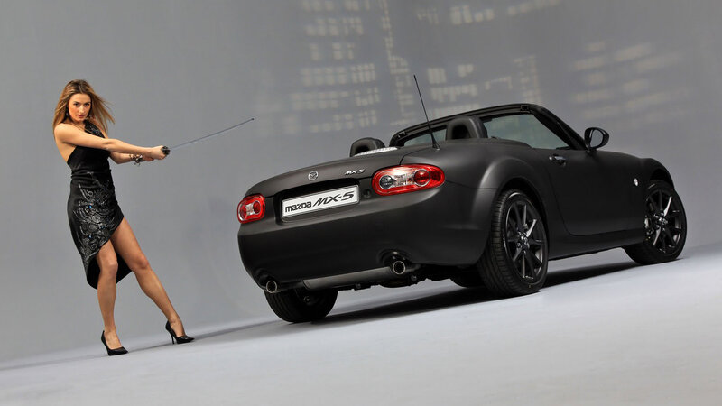 Woman with Sword and Car