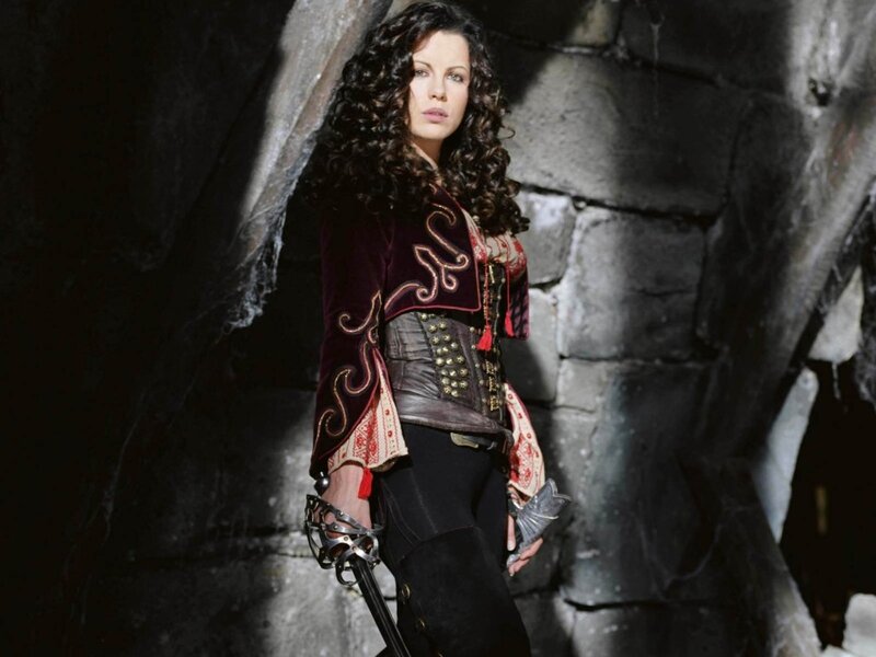 Woman with Sword — Black, Dramatic, Photograph