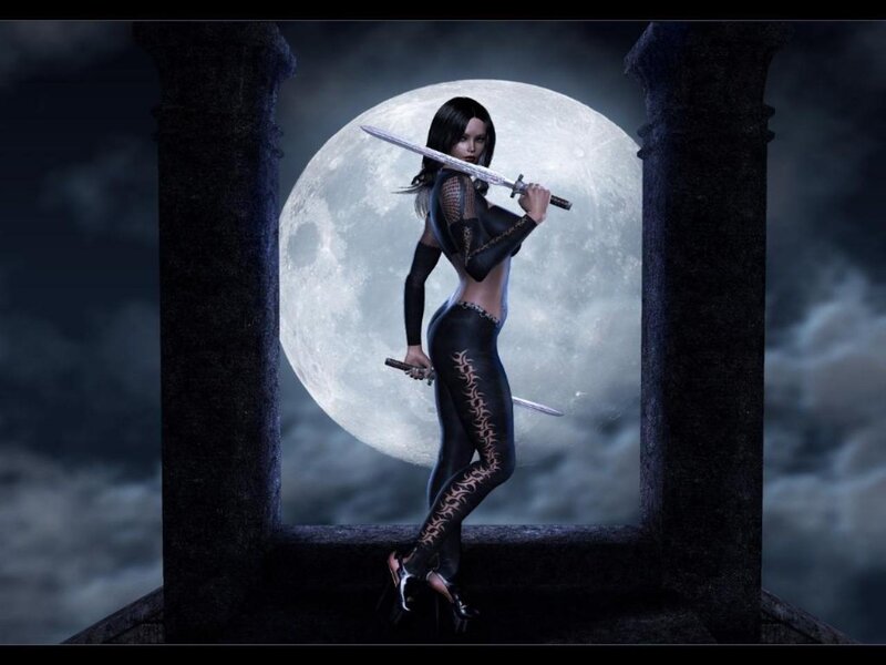 Woman with Swords