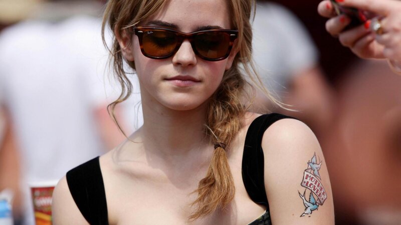 Woman with Tattoo — Black, Neutral