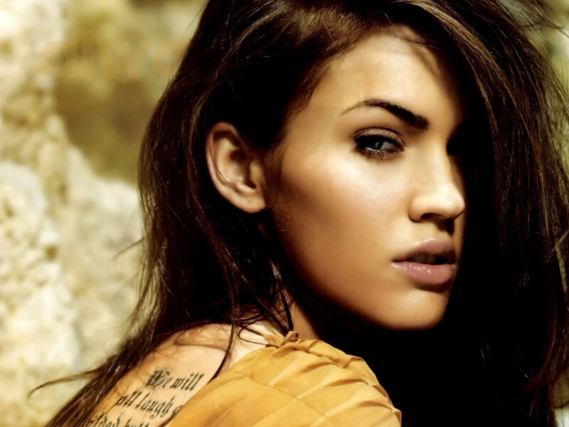 Woman with Tattoo — Brown, Dramatic, Photograph, Brown Hair