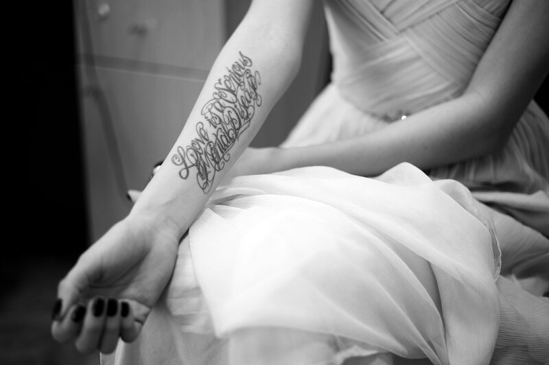 woman with tattoo on arm