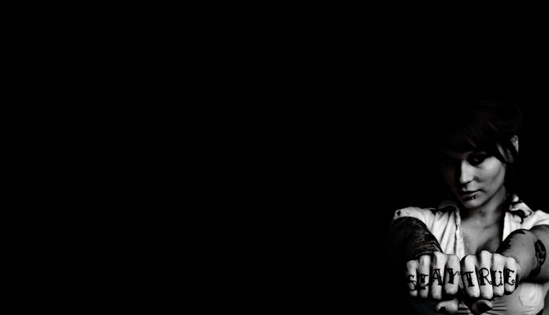 woman with tattooed hands