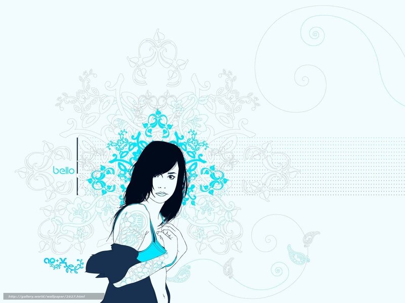 woman with tattoos and blue design