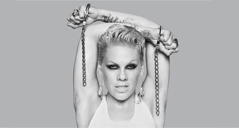 Woman with Tattoos and Chains