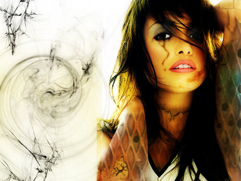 woman with tattoos and makeup