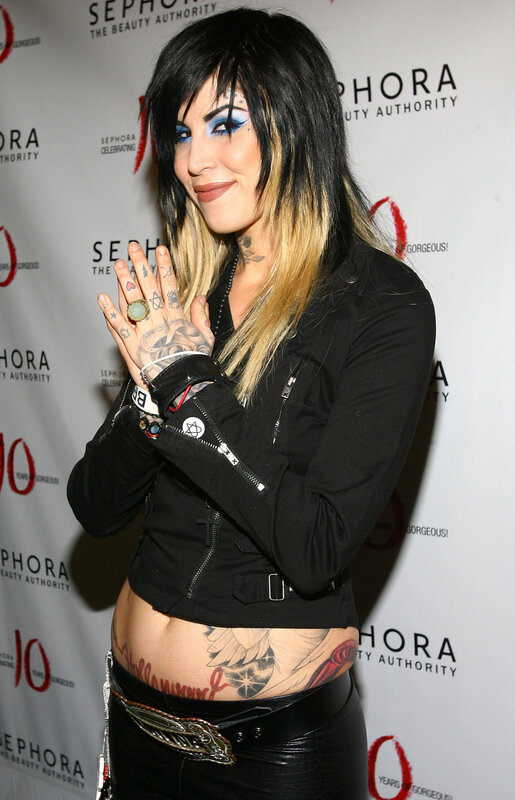 woman with tattoos at sephora event
