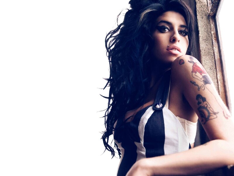 Woman with Tattoos — Black, Dramatic, Photograph, Long Hair, Window