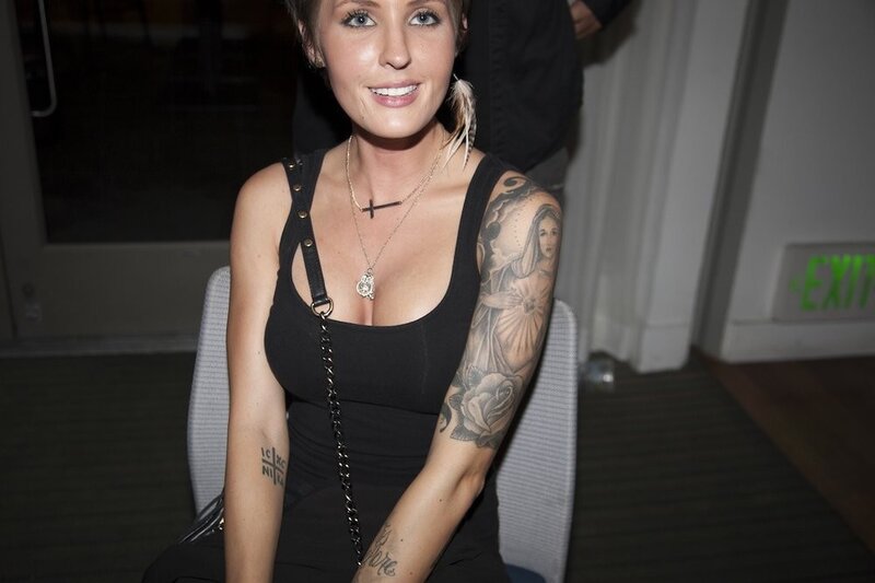 Woman with Tattoos — Black, Neutral, Night