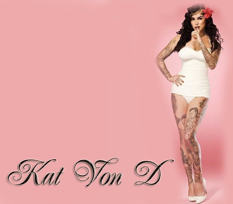 Woman with Tattoos — Pink, Confident
