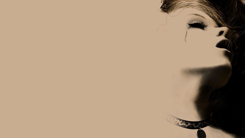 Woman with Tear on Cheek — Beige