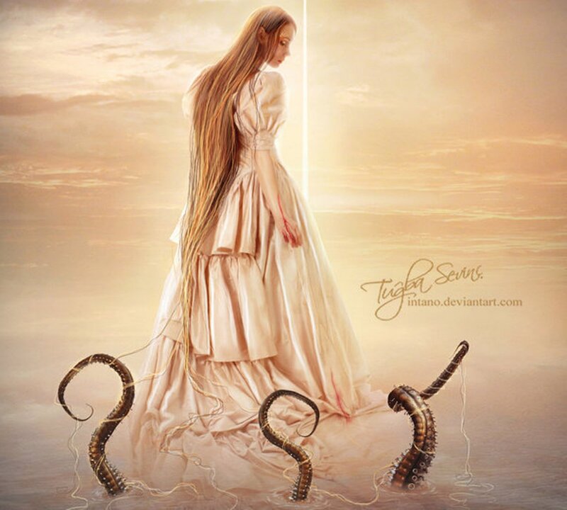 Woman with Tentacles — Beige