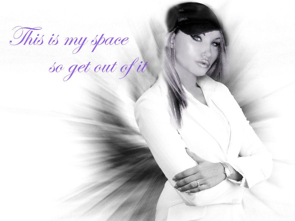 woman with text overlay