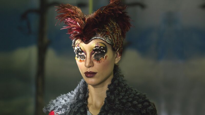 Woman with Theatrical Makeup — Brown