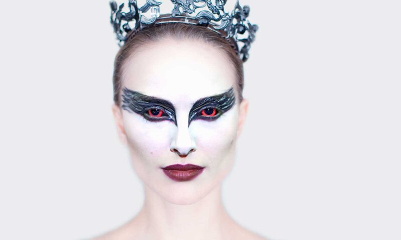 Woman with Theatrical Makeup — White, Dramatic, Photograph, Crown