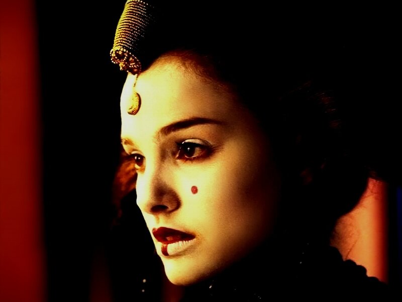 Woman with Theatrical Makeup — Yellow