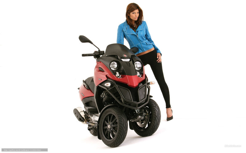Woman with Three-wheeled Scooter