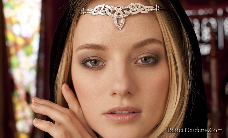 Woman with Tiara — Blonde, Dramatic