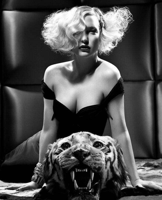 woman with tiger head