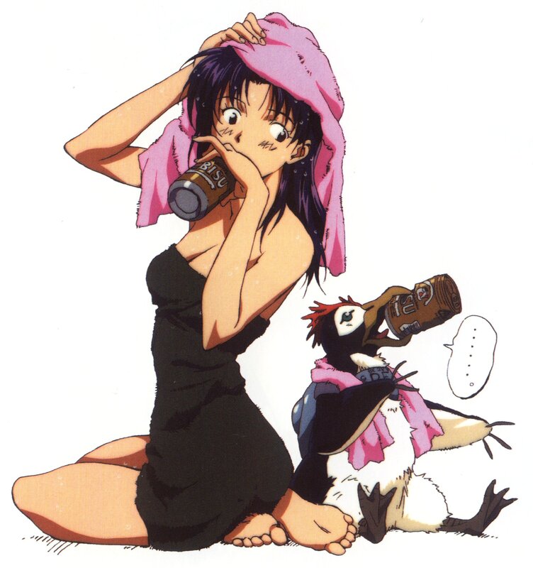Woman with Towel and Can