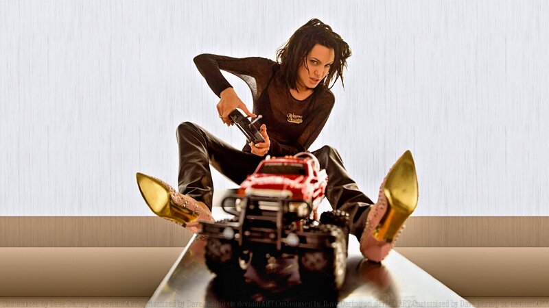 Woman with Toy Car — Black