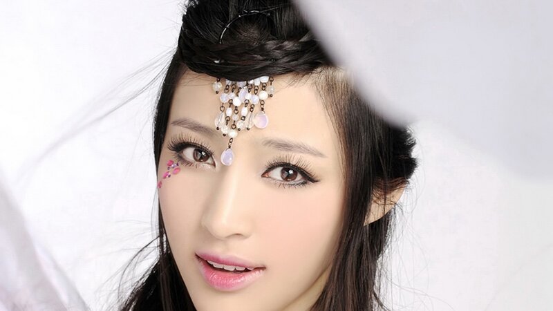 woman with traditional headpiece