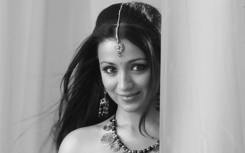 Woman with Traditional Jewelry — Black, Dramatic