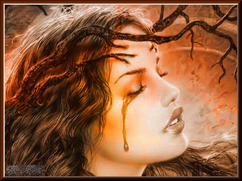 Woman with Tree Branches