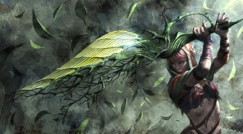 Woman with Tree Weapon