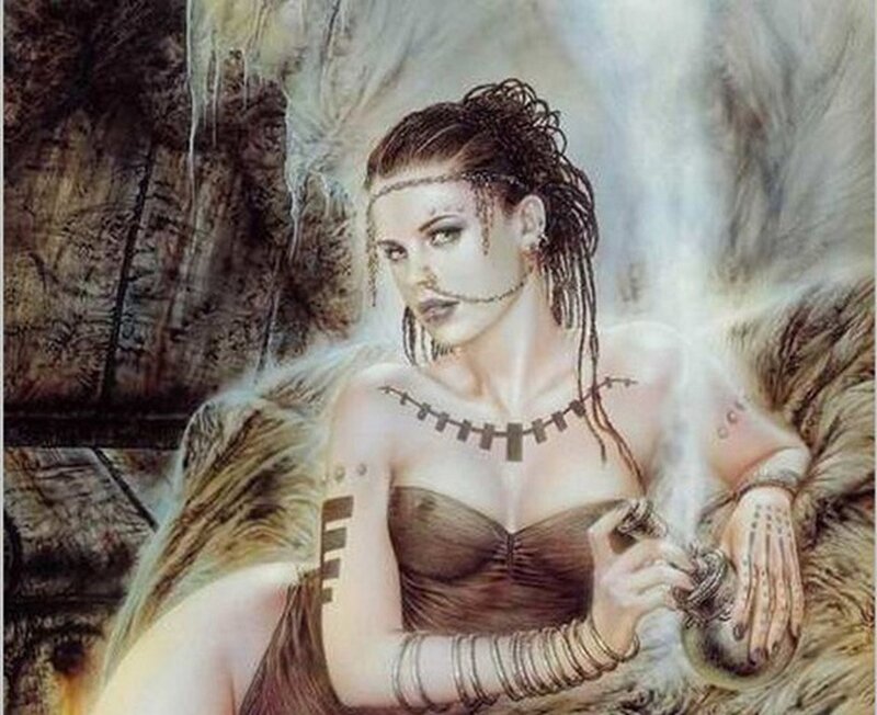woman with tribal adornments