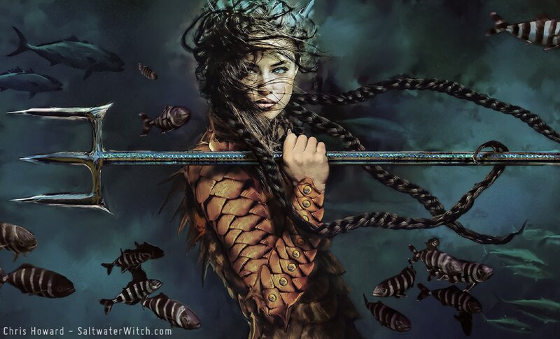 Woman with Trident