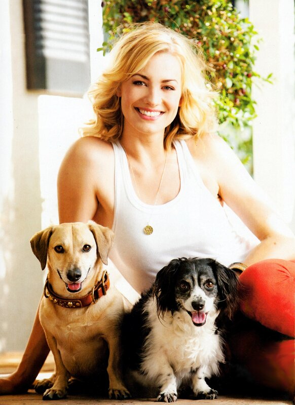Woman with two dogs