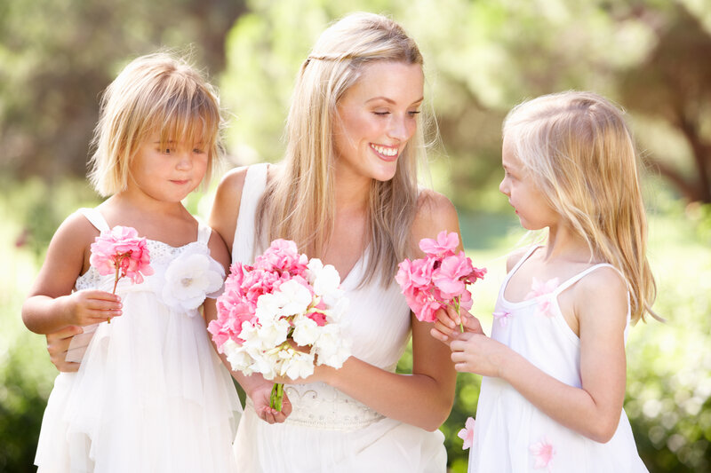 Woman with Two Girls