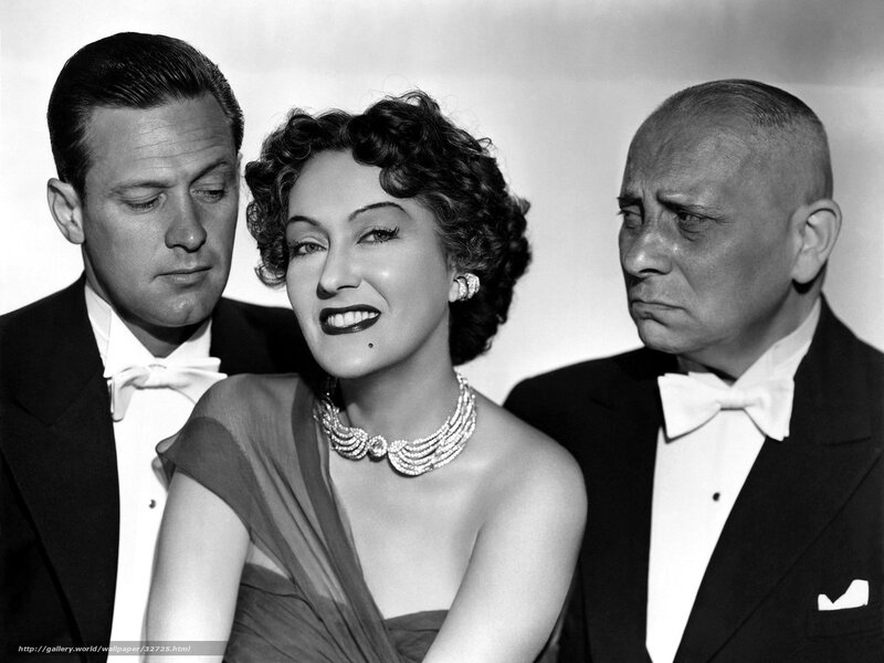 Woman with Two Men — Black