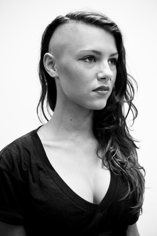 woman with undercut hairstyle