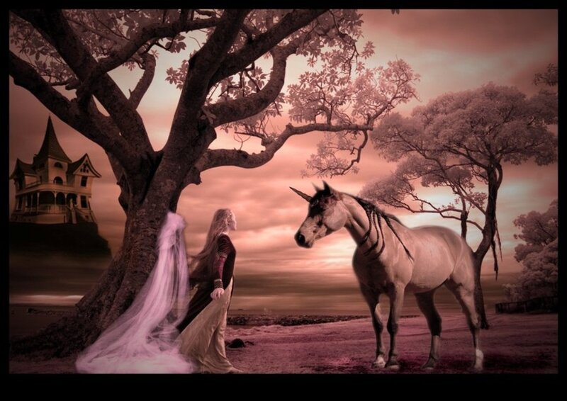 Woman with Unicorn — Brown