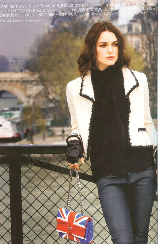 Woman with Union Jack bag