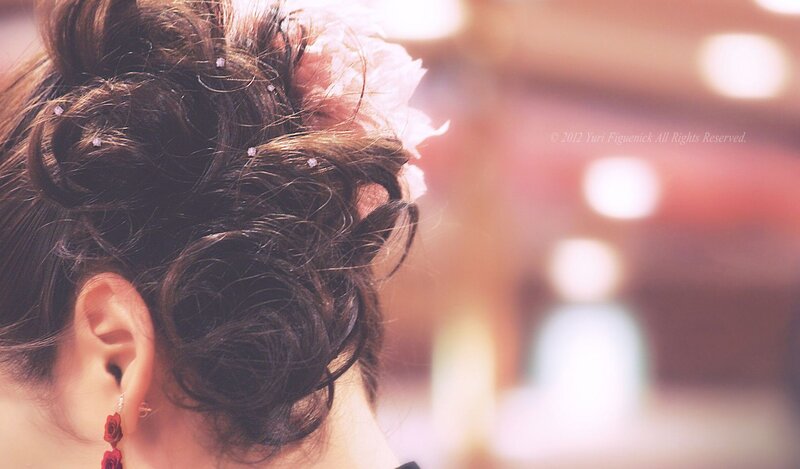 woman with updo hairstyle