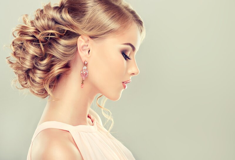 Woman with Updo Hairstyle — Blonde