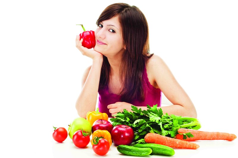 Woman with Vegetables