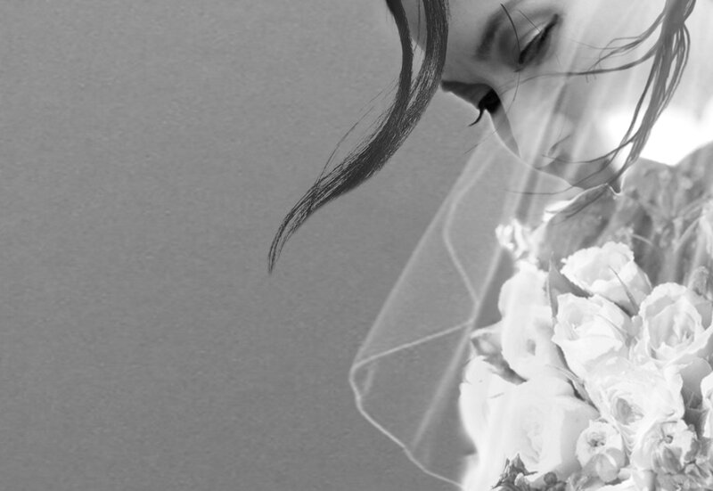 Woman with Veil and Bouquet