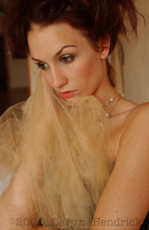 woman with veil and makeup
