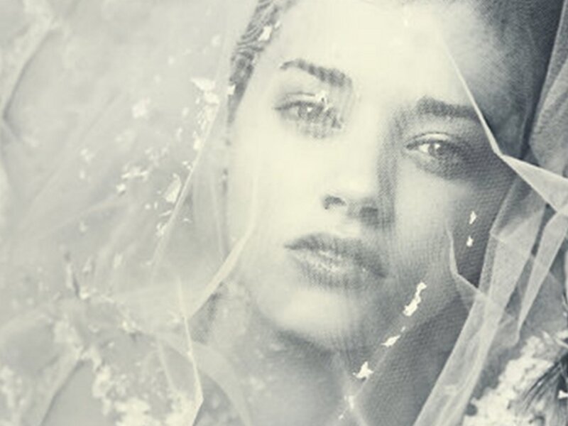 Woman with Veil — Black, Somber