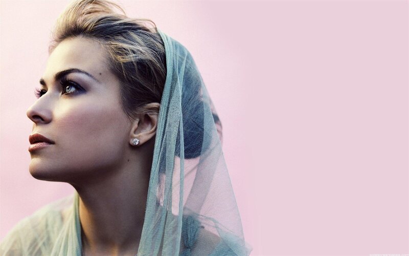 Woman with Veil — Pink
