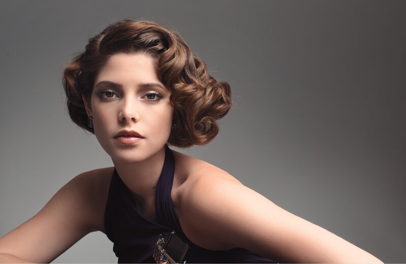 woman with vintage hairstyle
