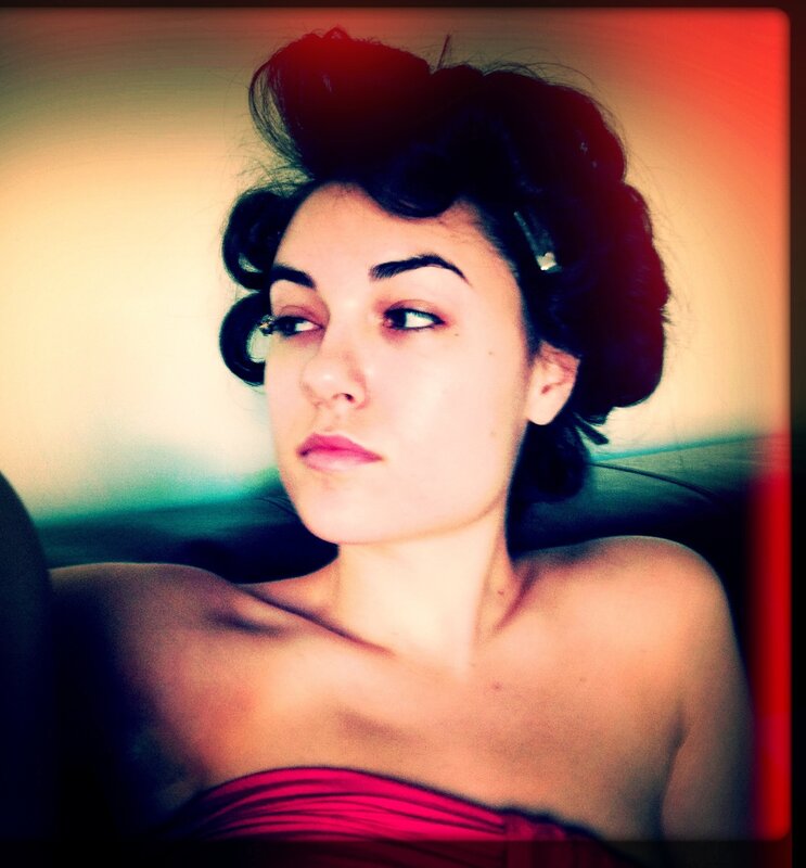 woman with vintage hairstyle