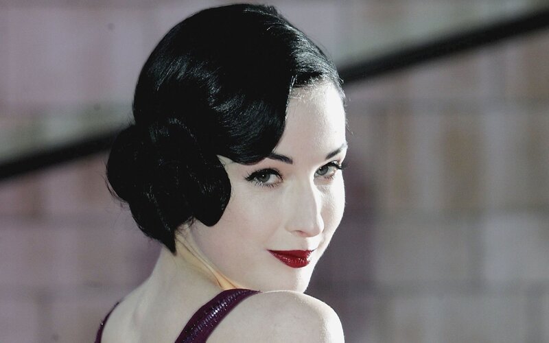 woman with vintage hairstyle
