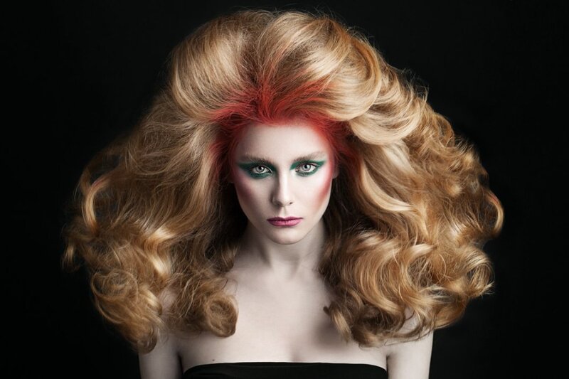 Woman with Voluminous Hair — Blonde