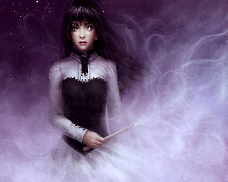 Woman with Wand — Purple